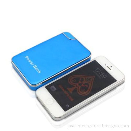 JP-S05 5000mAh Li-polymber Battery Power Bank 2 Times Charging for iPhone 5s with 5 Colors LED Torch